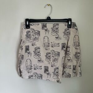 Abercrombie and Fitch linen blend skort